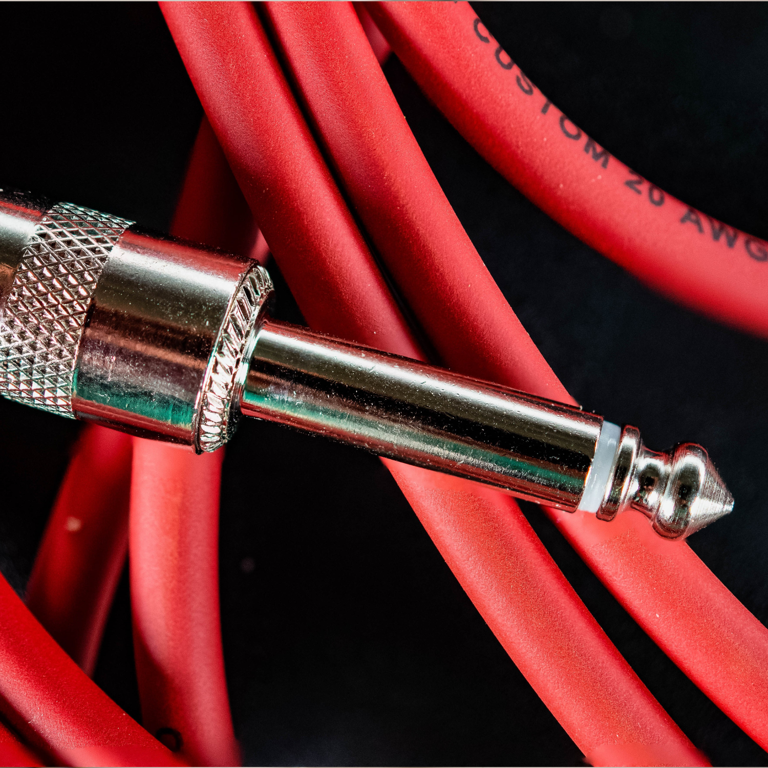Red Guitar Cable - Guitar Cord