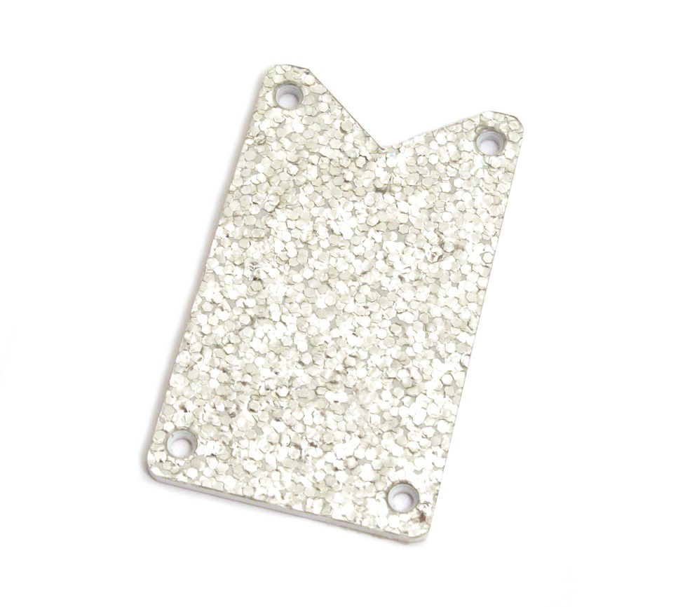 Gretsch Truss Rod Cover, Silver Falcon™, Silver Sparkle