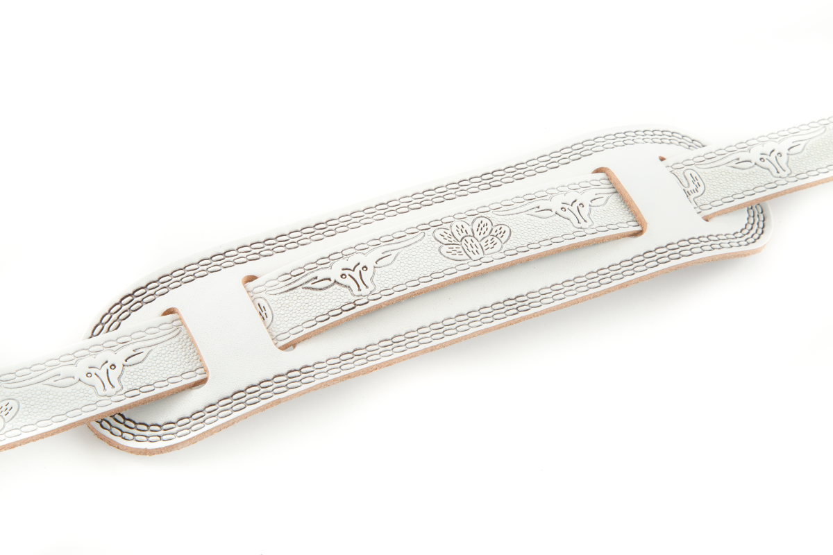 Gretsch - Tooled White Guitar Strap