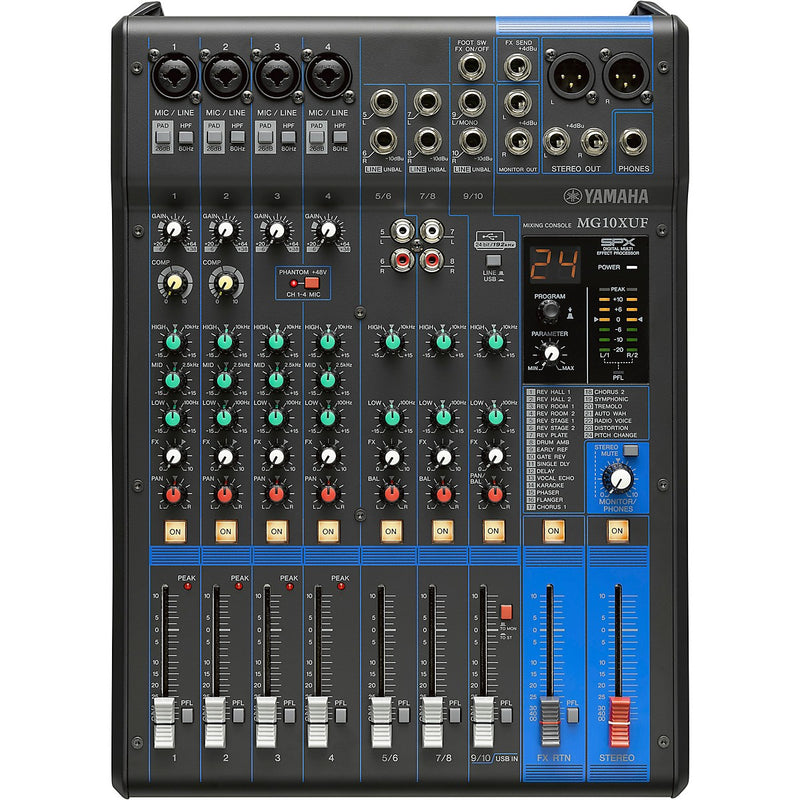 Yamaha MG10XUF XU Series 10-Channel Analogue Mixer With Effects
