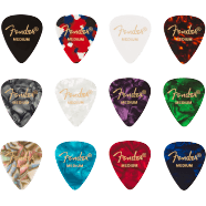 Fender - Celluloid Medley Medium Picks, 351 Shape - 12 Pack