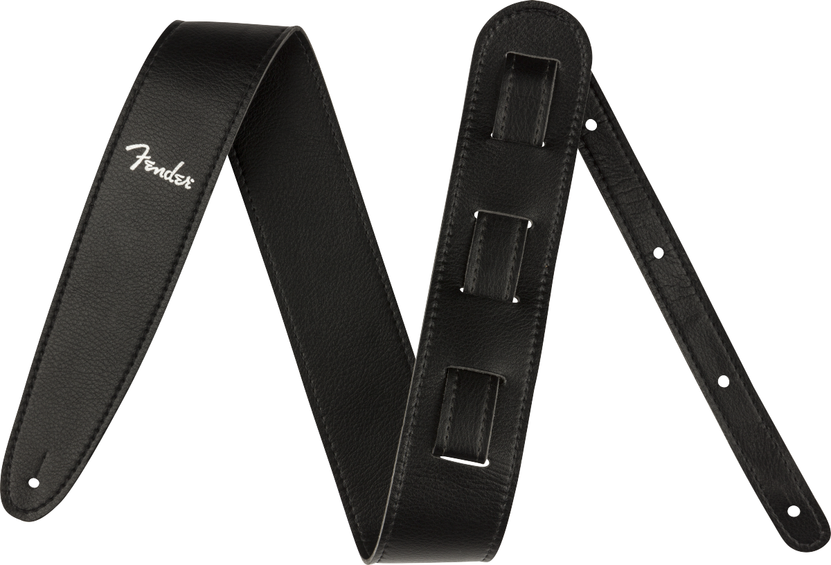 Fender - Vegan Leather Strap, Black, 2.5", Microfiber