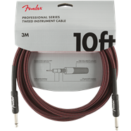 Fender - Professional Series Instrument Cables, 10', Red Tweed