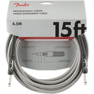 Fender - Professional Series Instrument Cable, 15', White Tweed