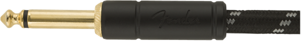 Fender - Deluxe Series Instrument Cable, Straight/Straight, 15', Black Tweed