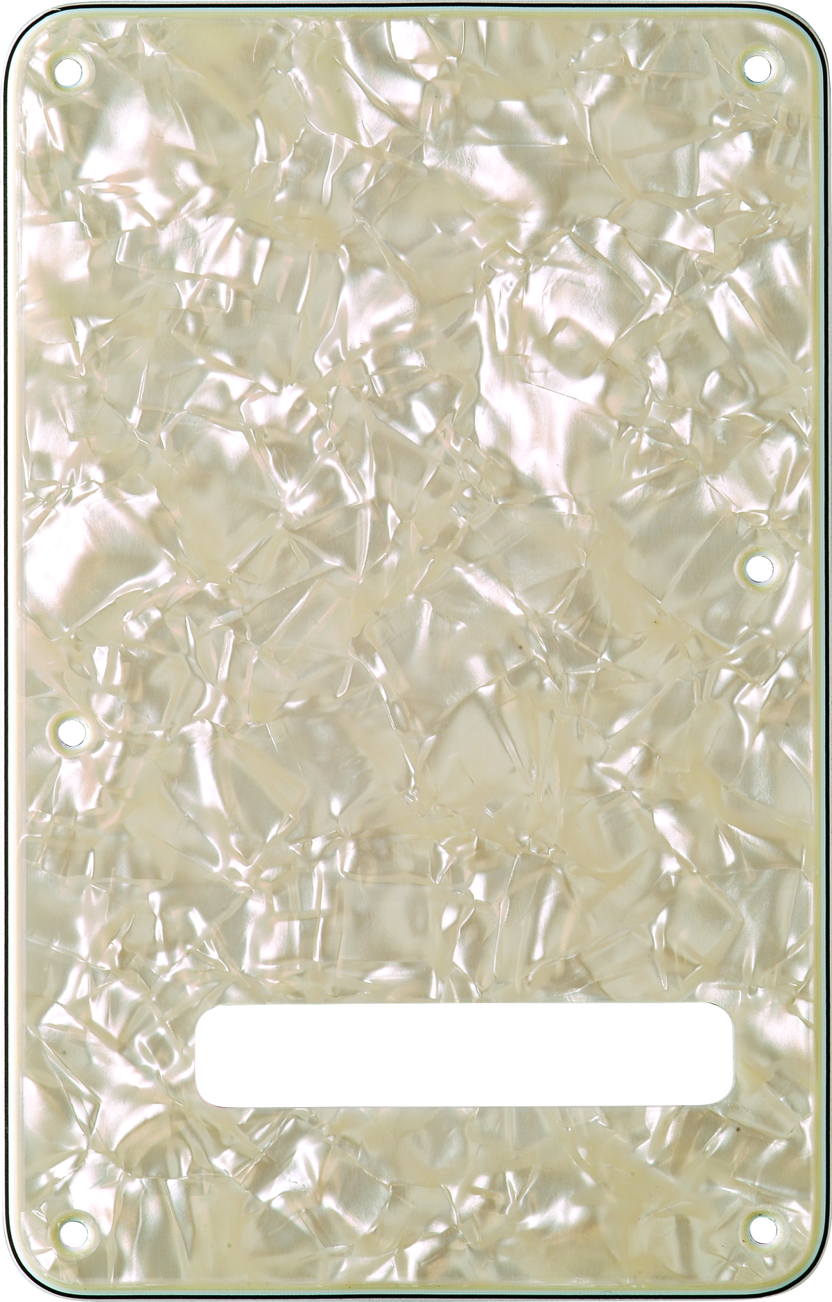 Fender - Backplate- Stratocaster®- Aged White Moto- 4-Ply