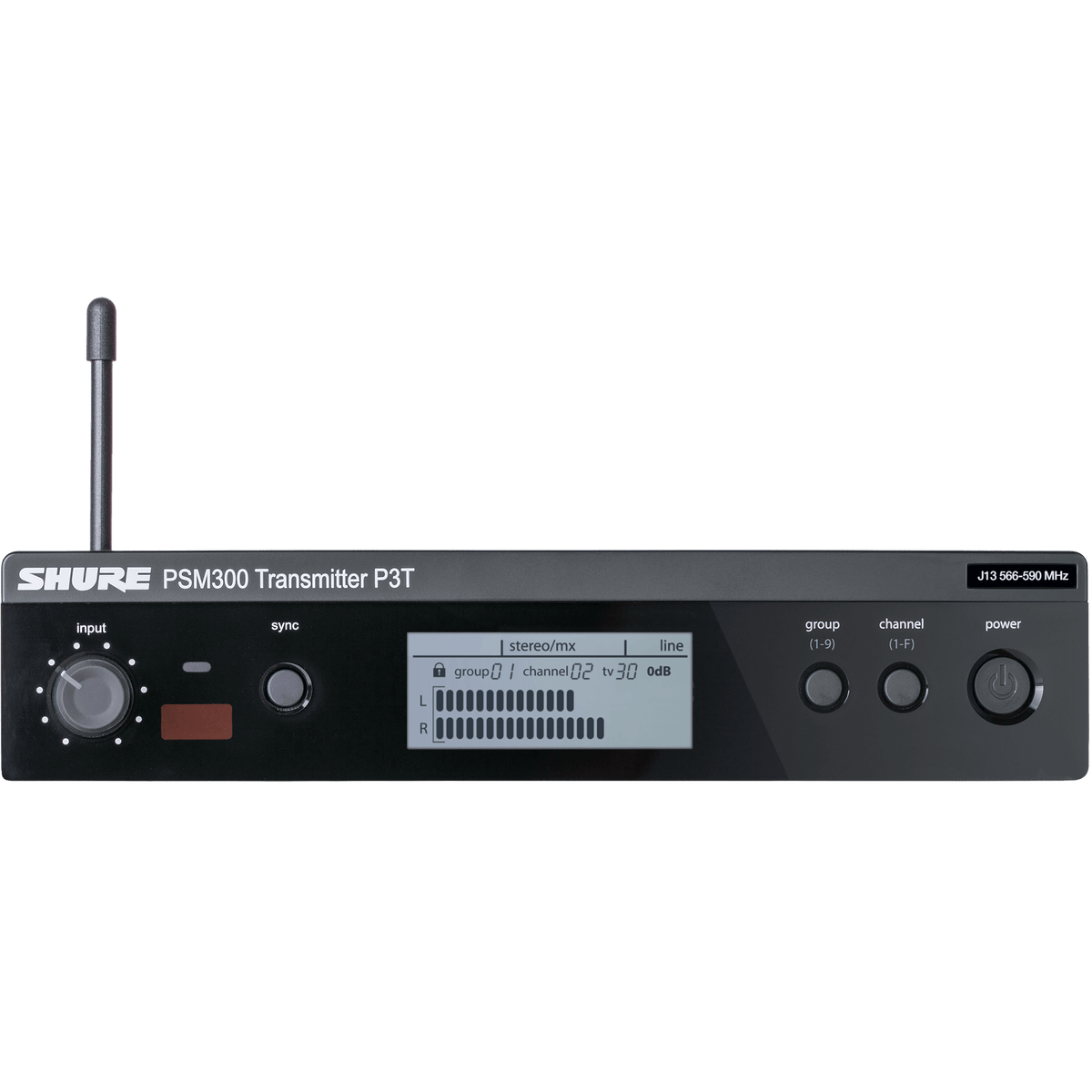 Shure P3T-J13 - PSM300 Transmitter with PS23US PSU - product view 1