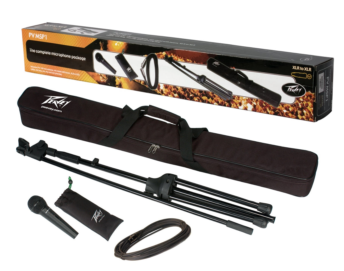 Peavey PV® MSP1 Microphone XLR/Mic Stand Pkg
