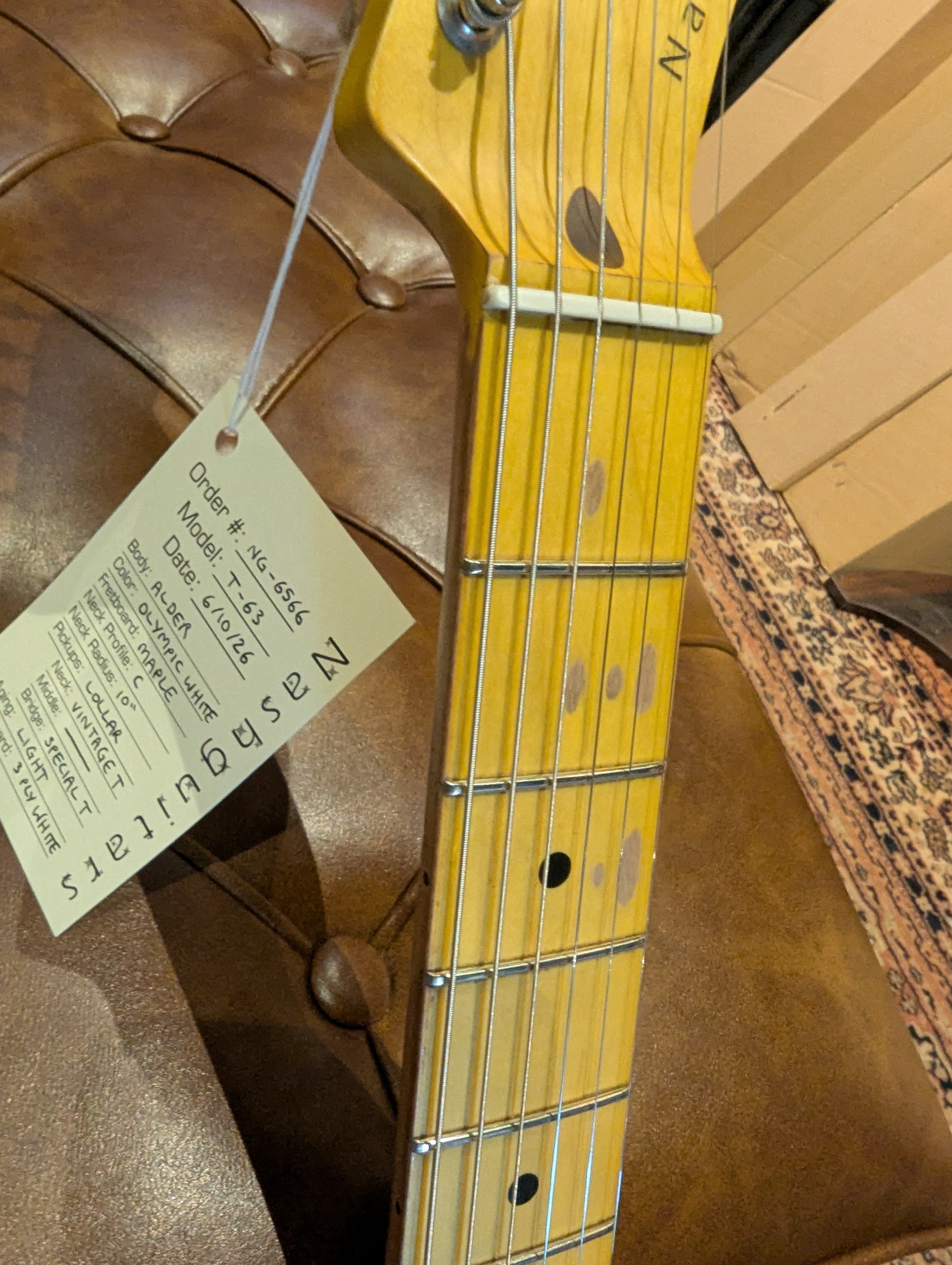 Nash Guitars - T-63 Olympic White