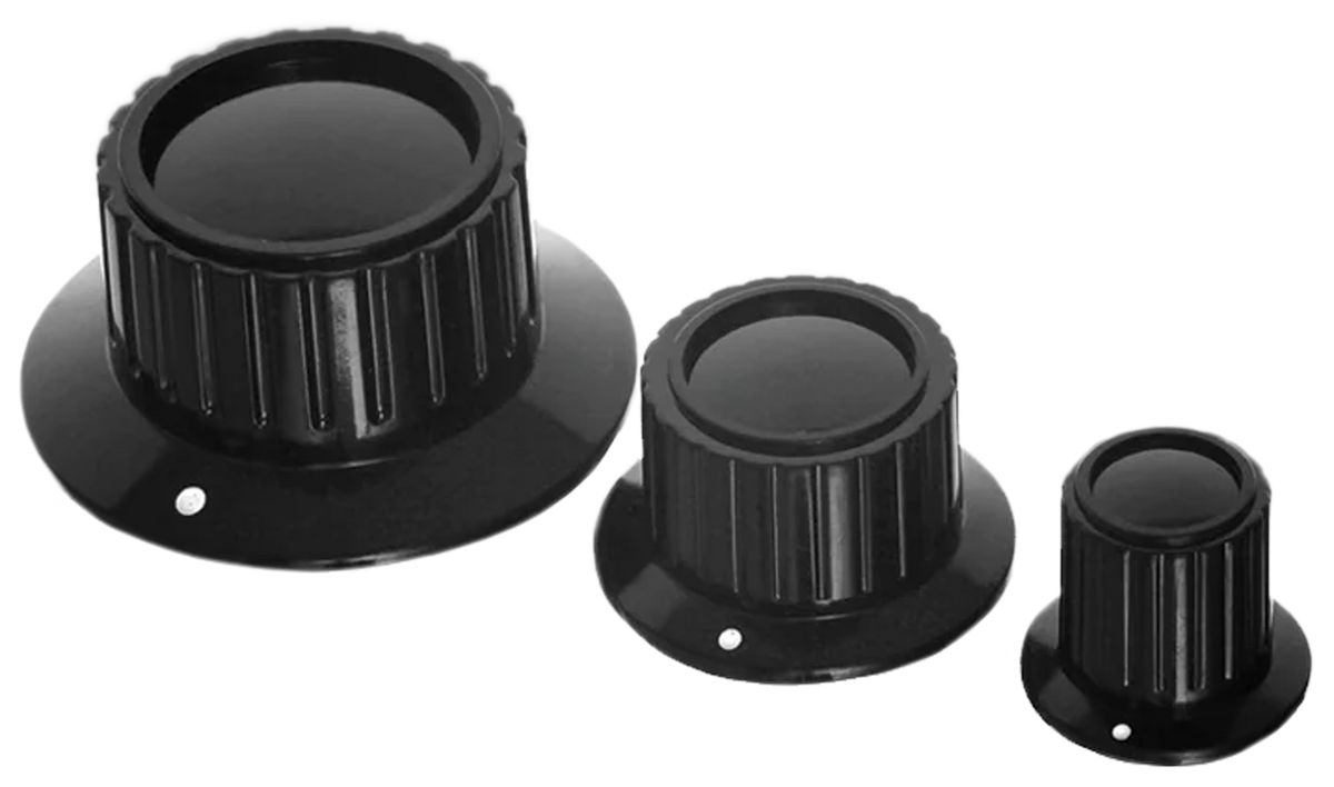 Orange replacement control knob size range; listing for one large KNOB-CH-L