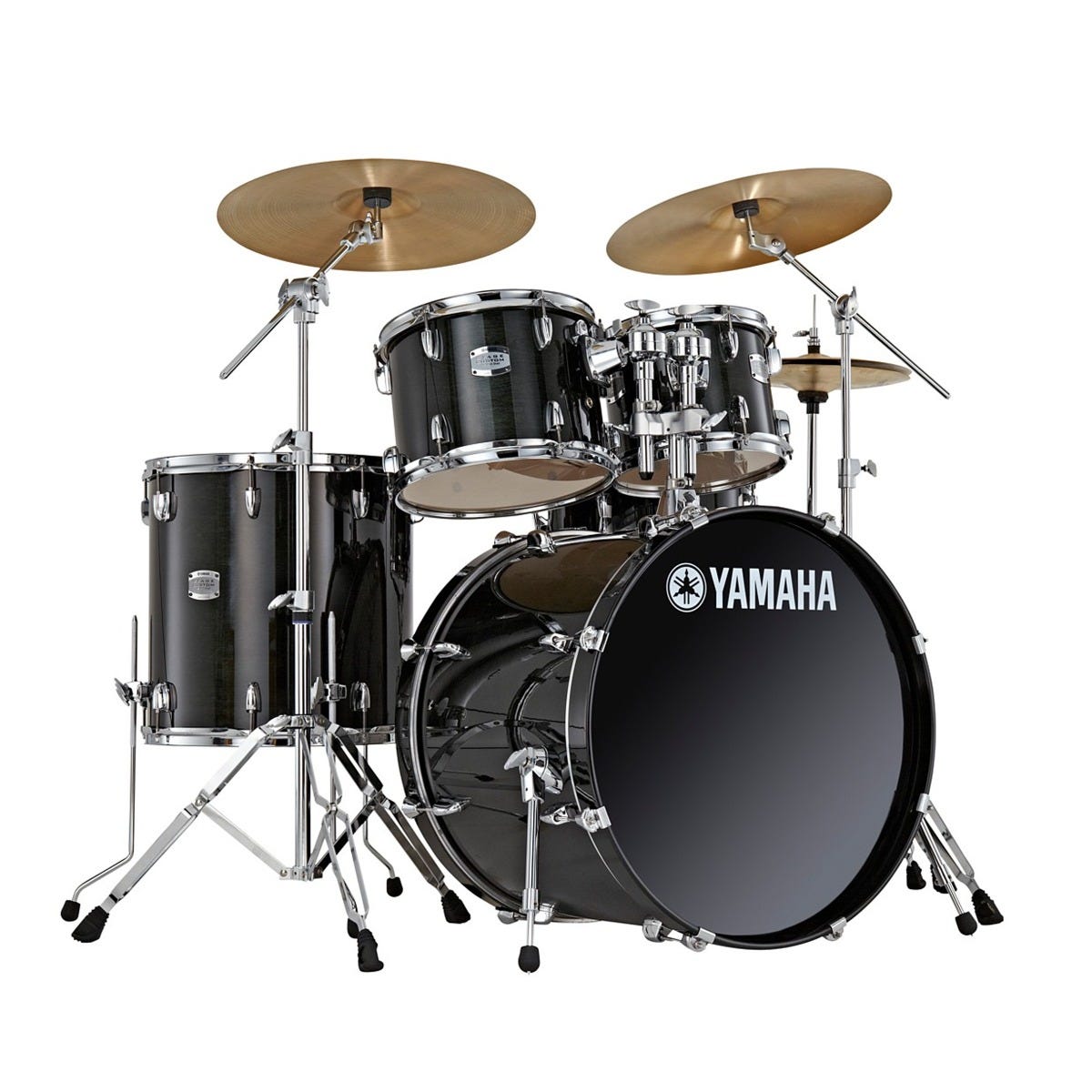 Yamaha - RAVEN BLACK STAGE CUSTOM BIRCH ACOUSTIC DRUM - with Hardware