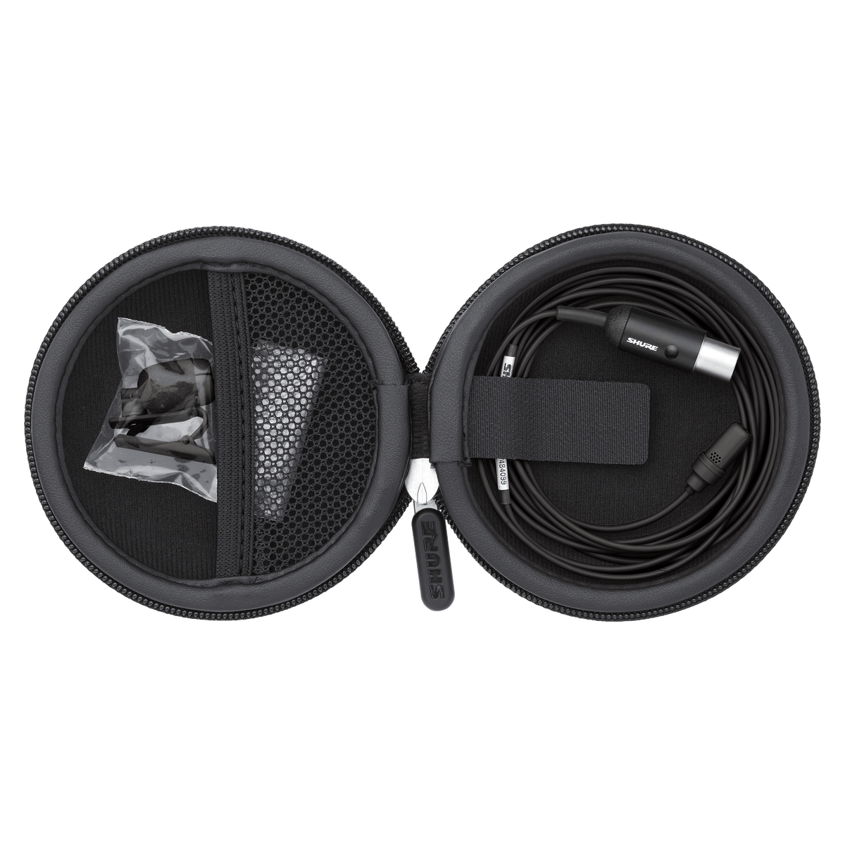 Shure UL4B/C-MTQG-A - Cardioid Lavalier Microphone - Black w/TA4F & Accessories - product view 3