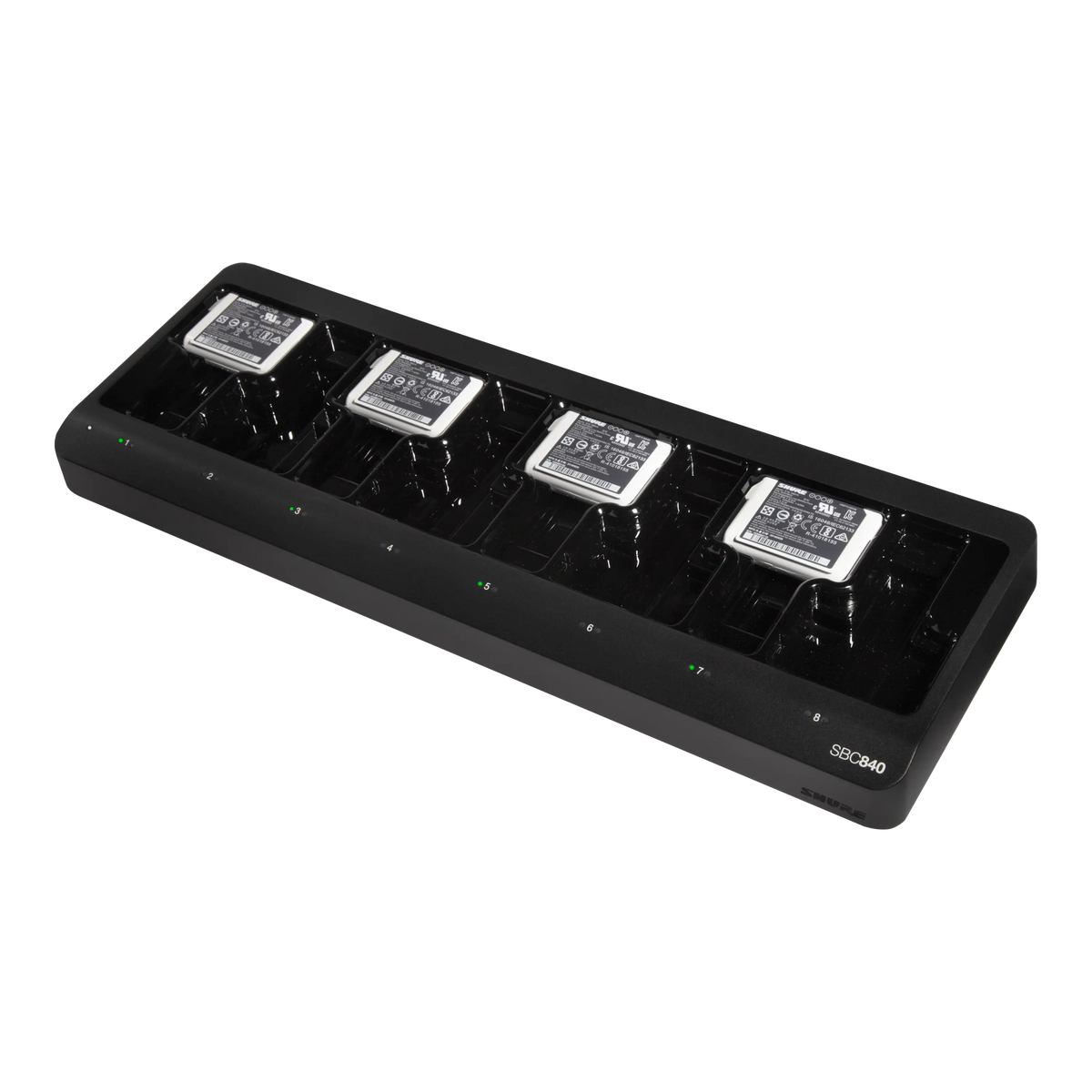 Shure SBC840-US - 8-Bay Battery Charger for SB910/SB920 Batteries - product view 2