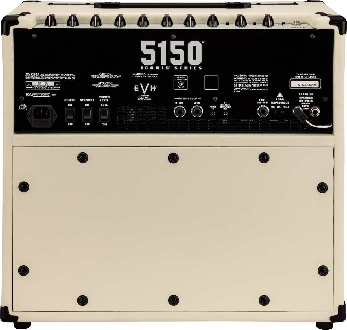 EVH - 5150® Iconic® Series 15W 1X10 Combo- Ivory- 120V