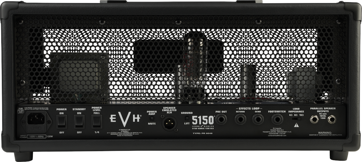 EVH 5150® Iconic® Series 15W 6L6 Head, Black