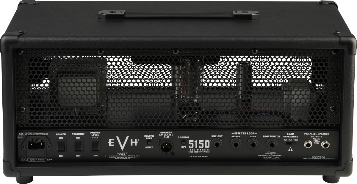 EVH 5150® Iconic® Series 15W 6L6 Head, Black