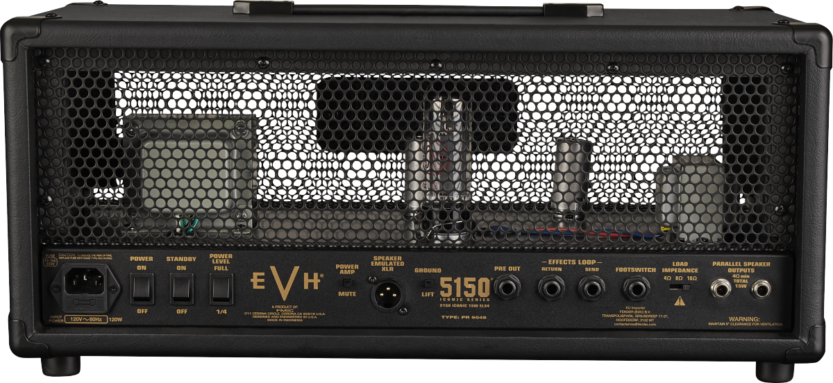 EVH 5150® Iconic® Series 15W EL34 Head, Black