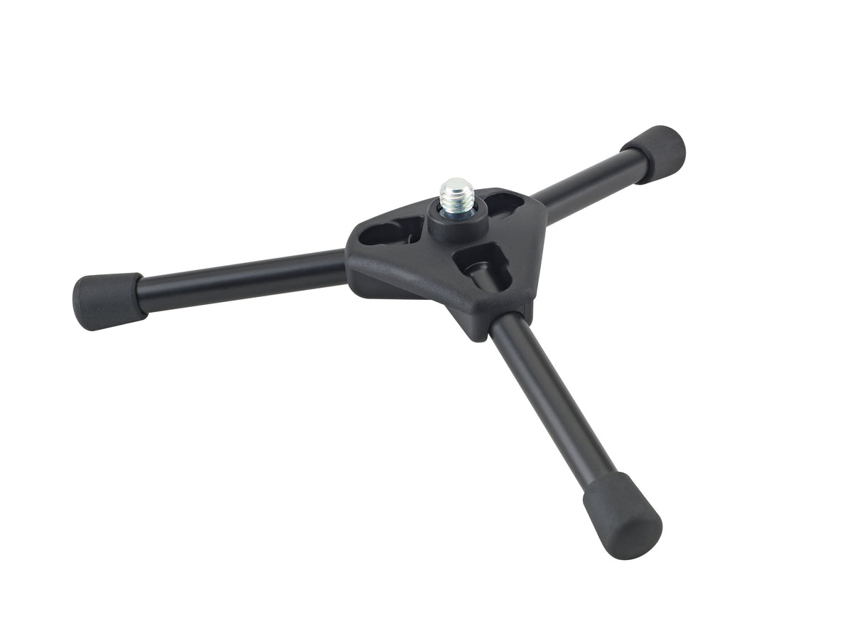 K&M 231/1-BLACK — Tabletop Microphone Tripod with Folding Legs - H:60mm — product view