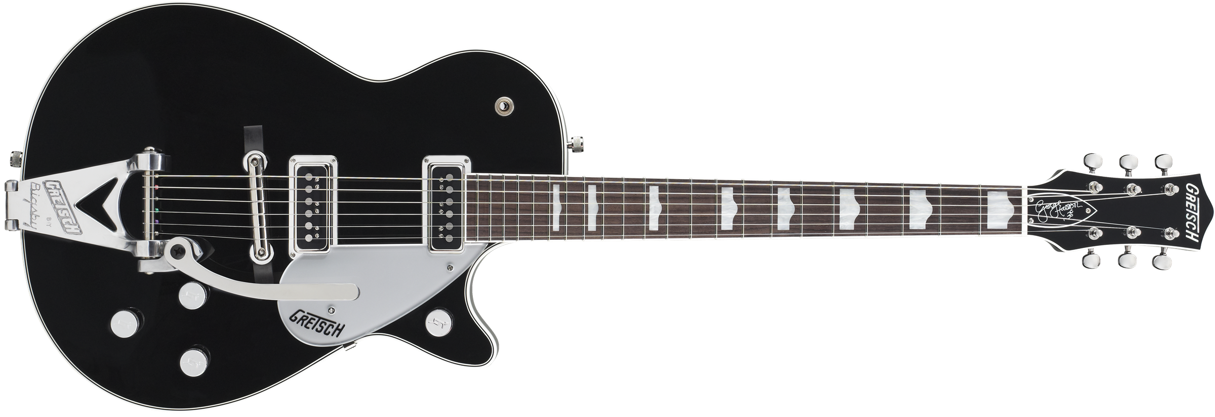 Gretsch G6128T-GH George Harrison Signature Duo Jet™ with Bigsby®, Rosewood Fingerboard, Black