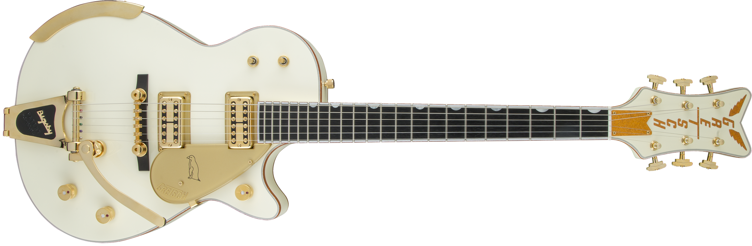 Gretsch G6134T-58 Vintage Select ’58 Penguin™ with Bigsby®, TV Jones®, Vintage White