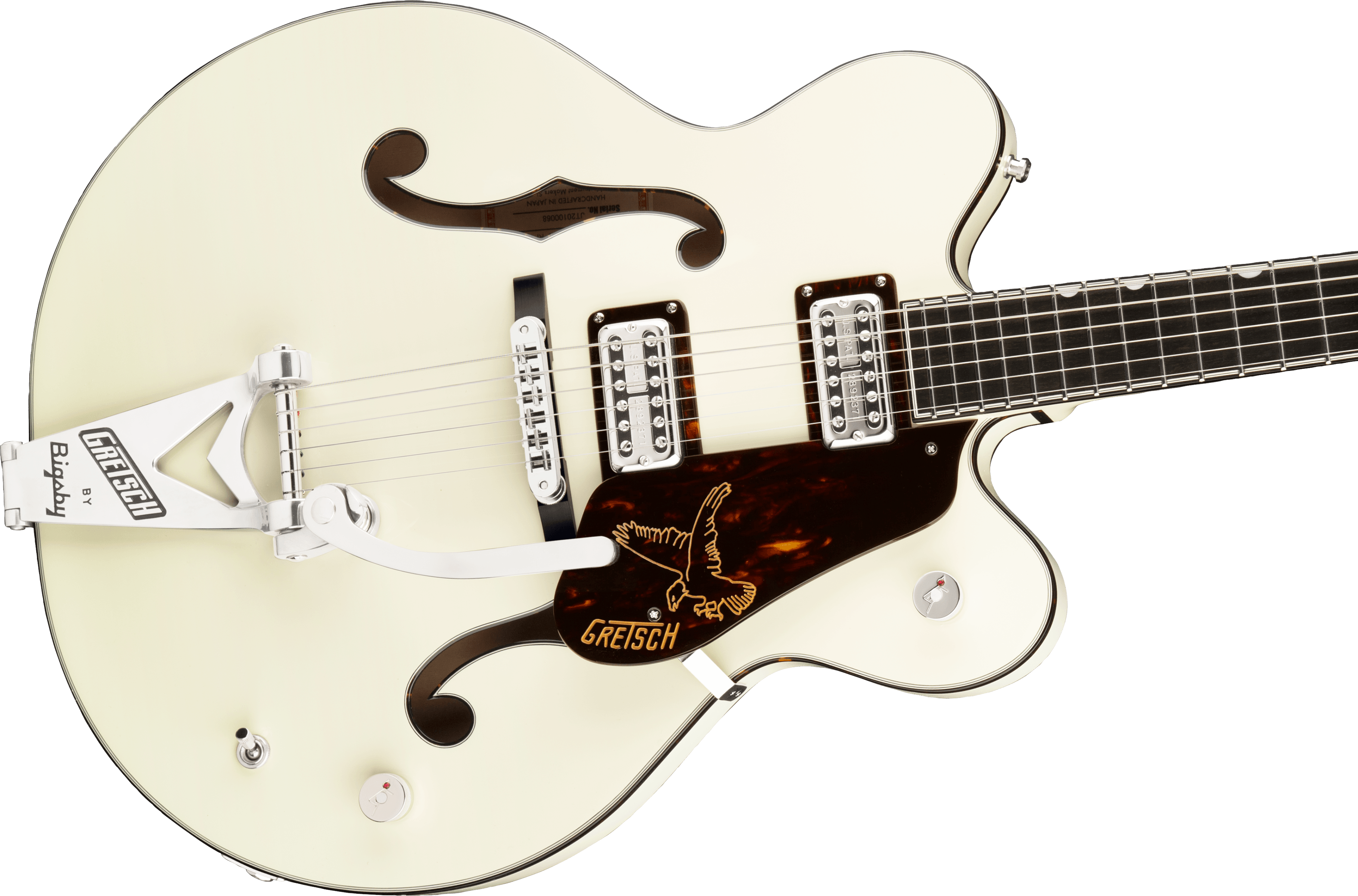 Gretsch G6636T-RF Richard Fortus Signature Falcon™ Center Block with String-Thru Bigsby®, Ebony Fingerboard, Vintage White