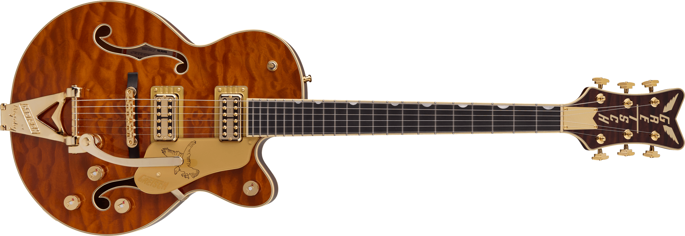 Gretsch Limited Edition Falcon Center Block Jr. with Bigsby® Quilted Maple, Ebony Fingerboard, Roundup Orange