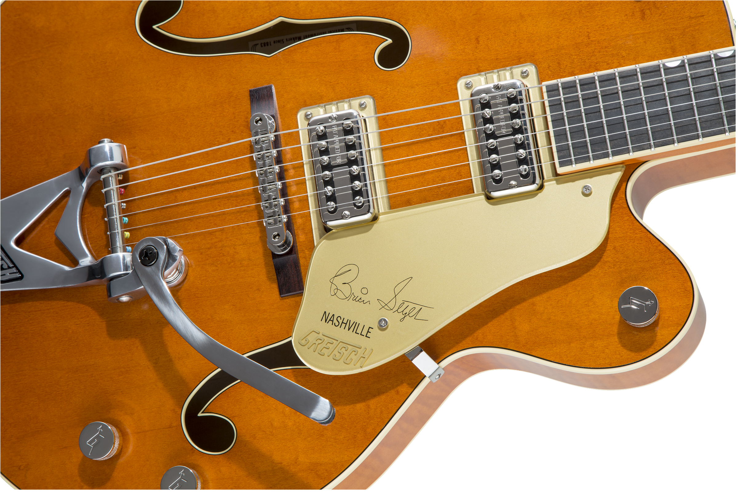 Gretsch G6120T-BSSMK Brian Setzer Signature Nashville® Hollow Body '59 "Smoke" with Bigsby®, Ebony Fingerboard, Smoke Orange