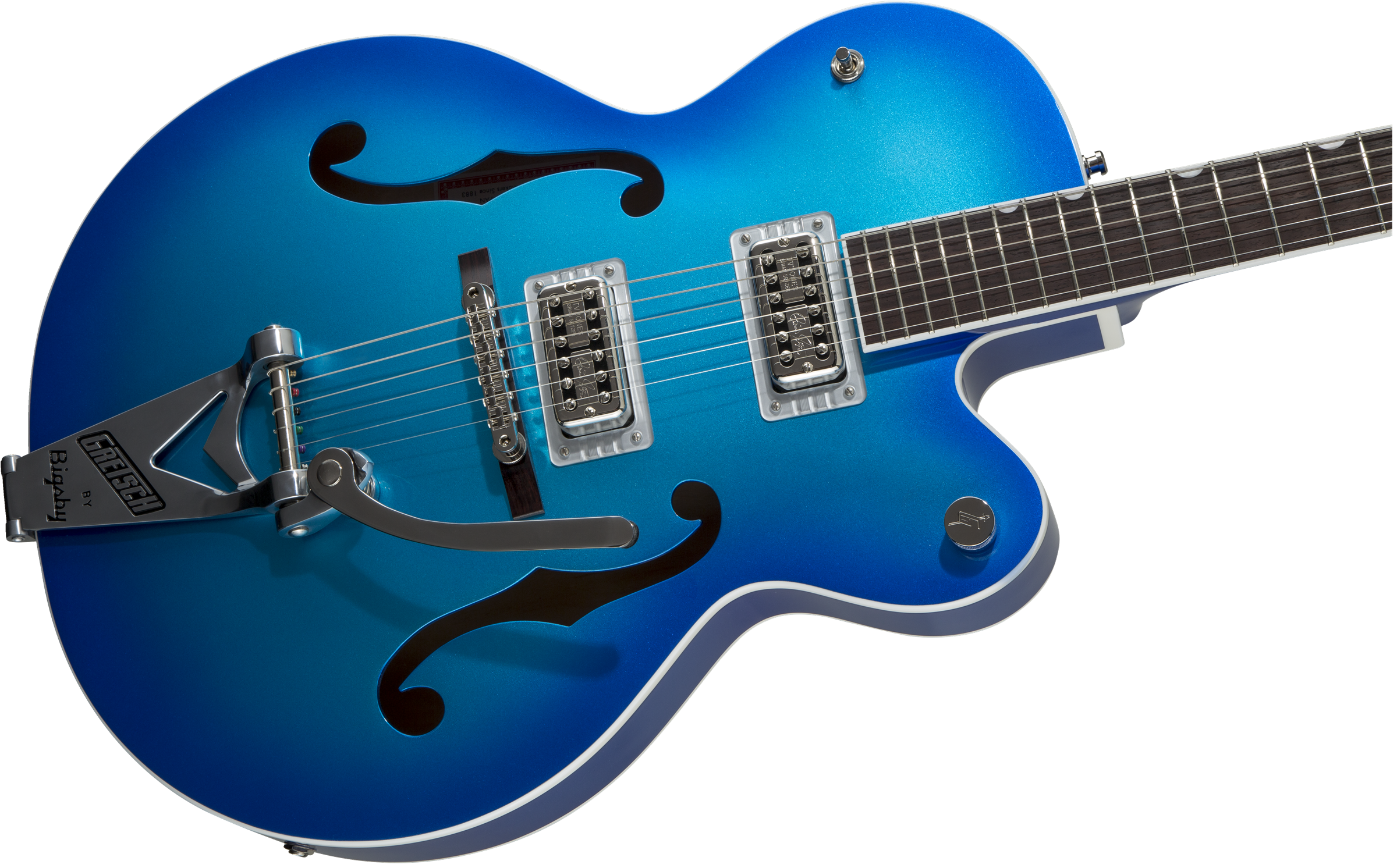 Gretsch G6120T-HR Brian Setzer Signature Hot Rod Hollow Body with Bigsby®, Rosewood Fingerboard, Candy Blue Burst