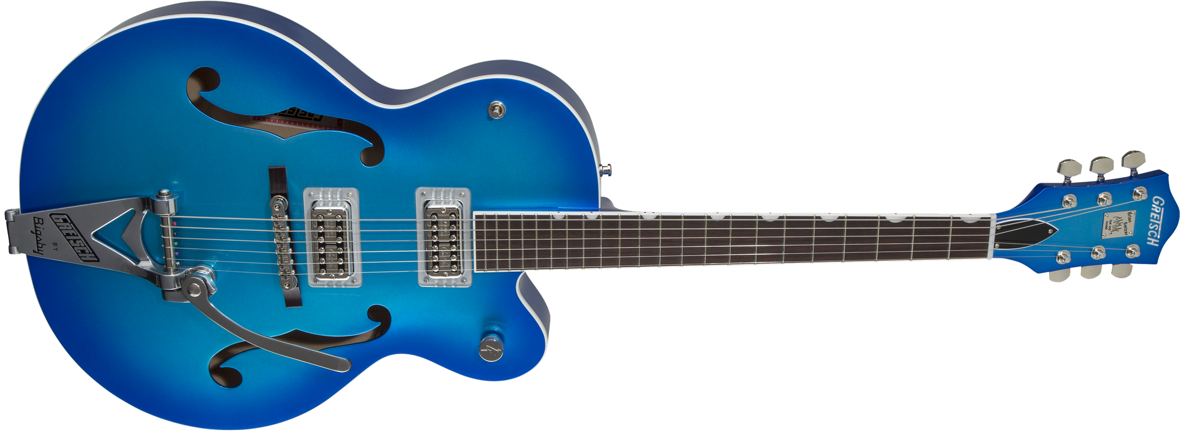 Gretsch G6120T-HR Brian Setzer Signature Hot Rod Hollow Body with Bigsby®, Rosewood Fingerboard, Candy Blue Burst