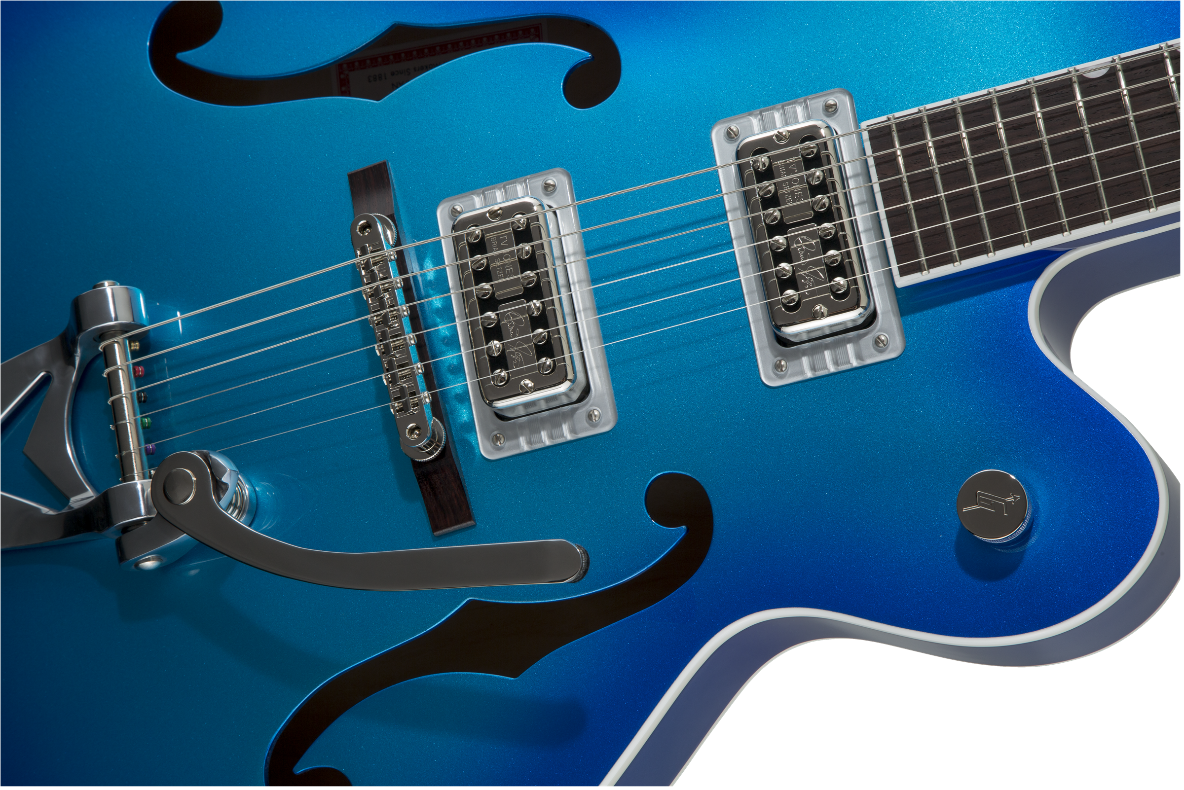 Gretsch G6120T-HR Brian Setzer Signature Hot Rod Hollow Body with Bigsby®, Rosewood Fingerboard, Candy Blue Burst