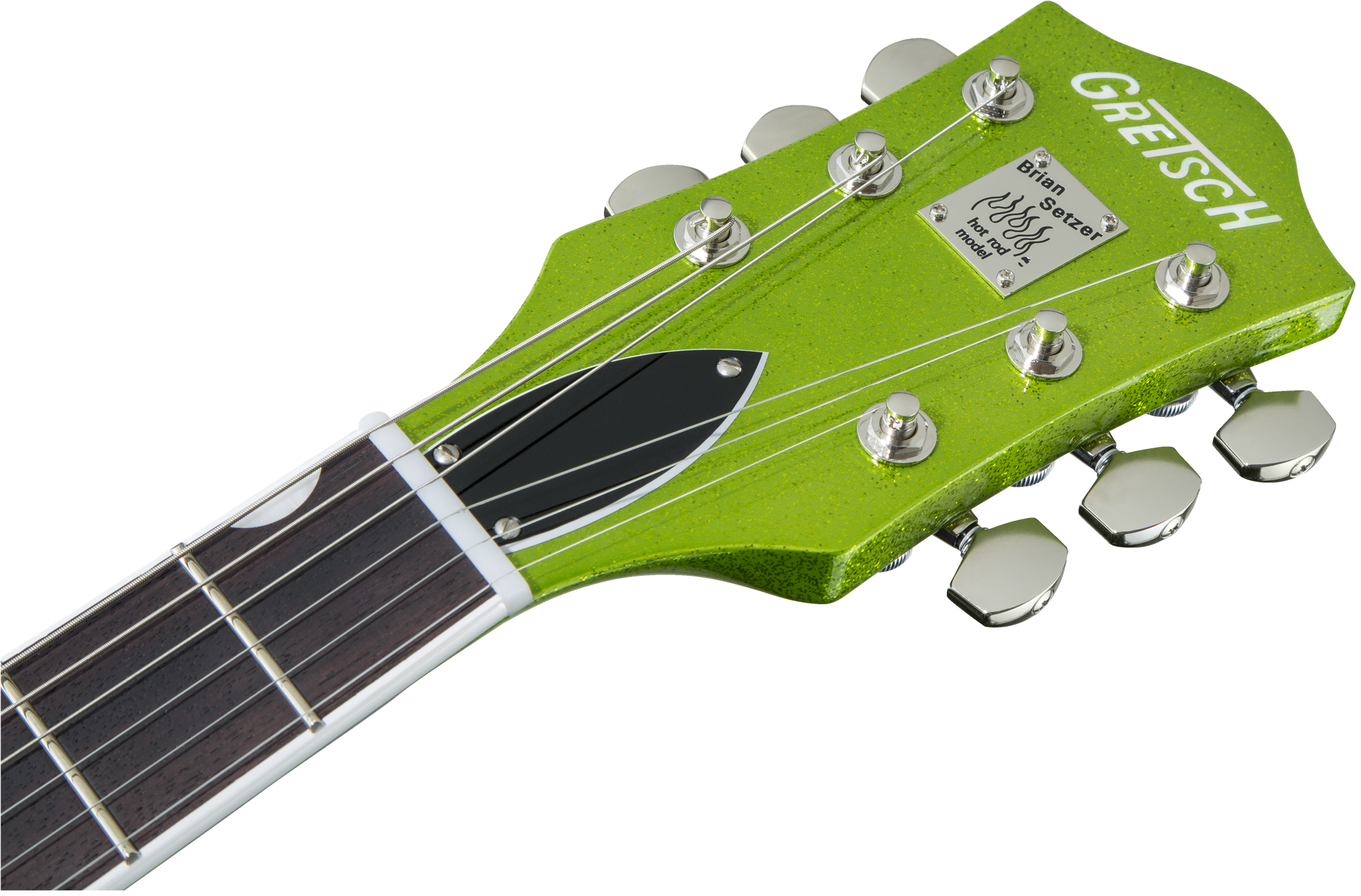 Gretsch G6120T-HR Brian Setzer Signature Hot Rod Hollow Body with Bigsby®, Rosewood Fingerboard, Extreme Coolant Green Sparkle