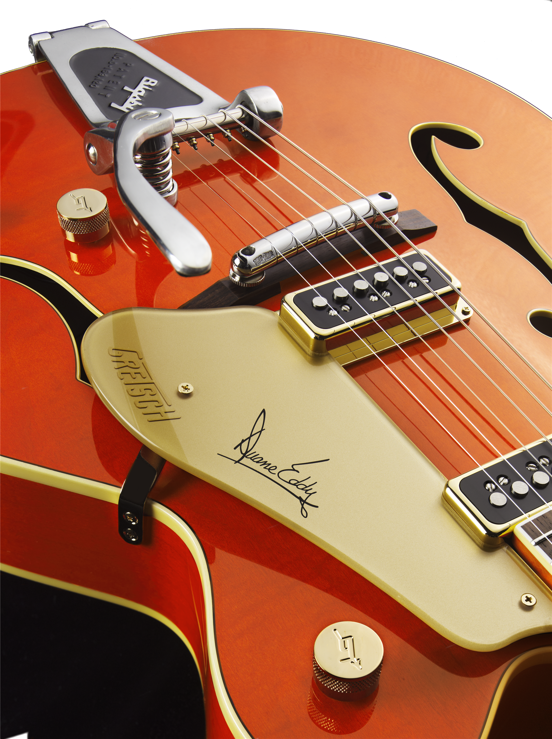 Gretsch G6120DE Duane Eddy Signature Hollow Body with Bigsby®, Rosewood Fingerboard, Desert Sunrise, Lacquer