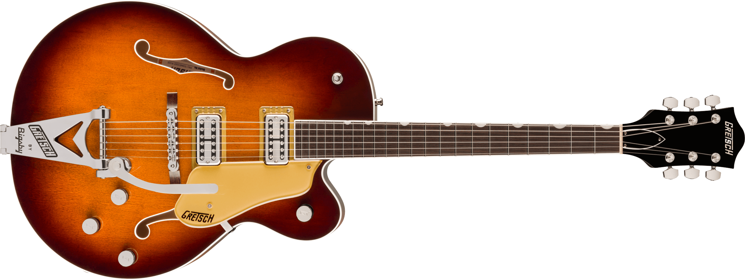 Gretsch Tennessean™ Hollow Body with String-Thru Bigsby® and Nickel Hardware, Rosewood Fingerboard, Havana Burst