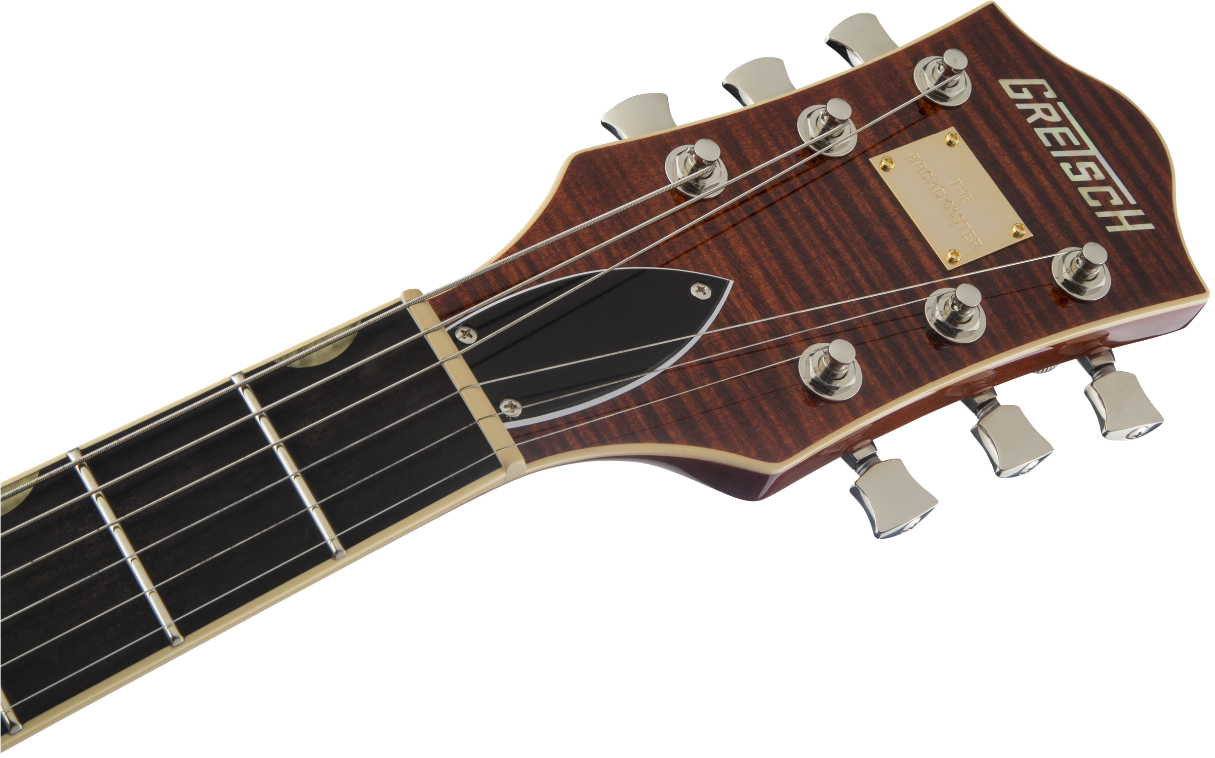 Gretsch G6659TFM Players Edition Broadkaster® Jr. Center Block Single-Cut with String-Thru Bigsby® and Flame Maple, Ebony Fingerboard, Bourbon Stain