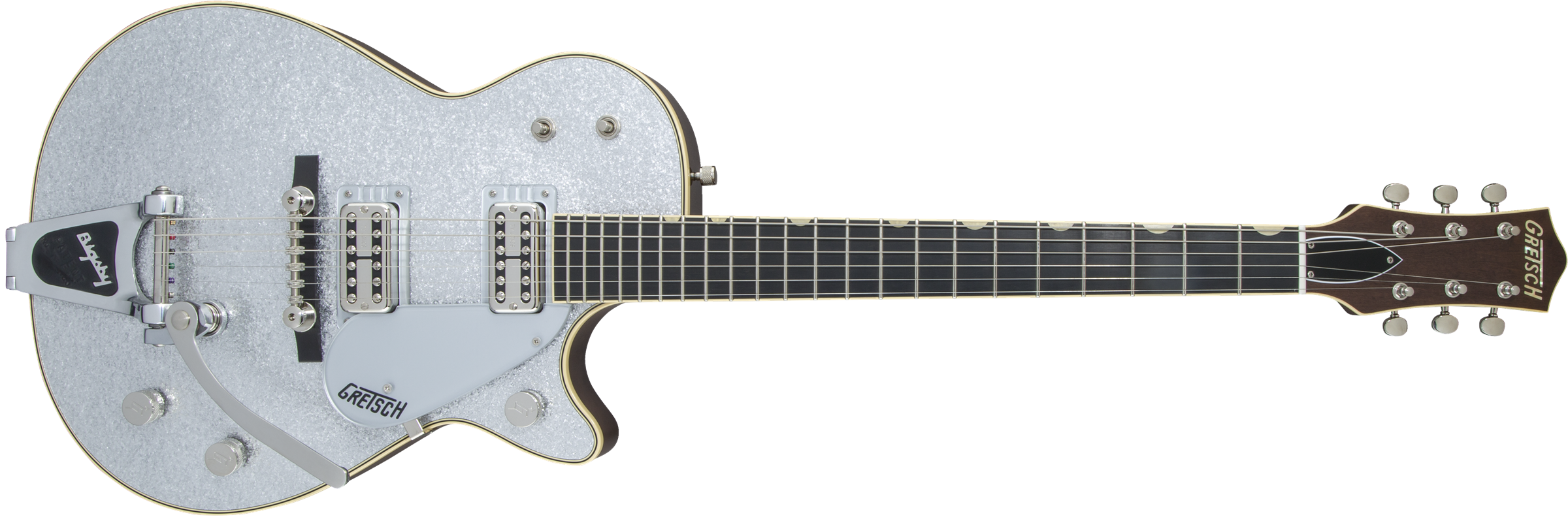 Gretsch G6129T-59 Vintage Select ’59 Silver Jet™ with Bigsby®, TV Jones®, Silver Sparkle