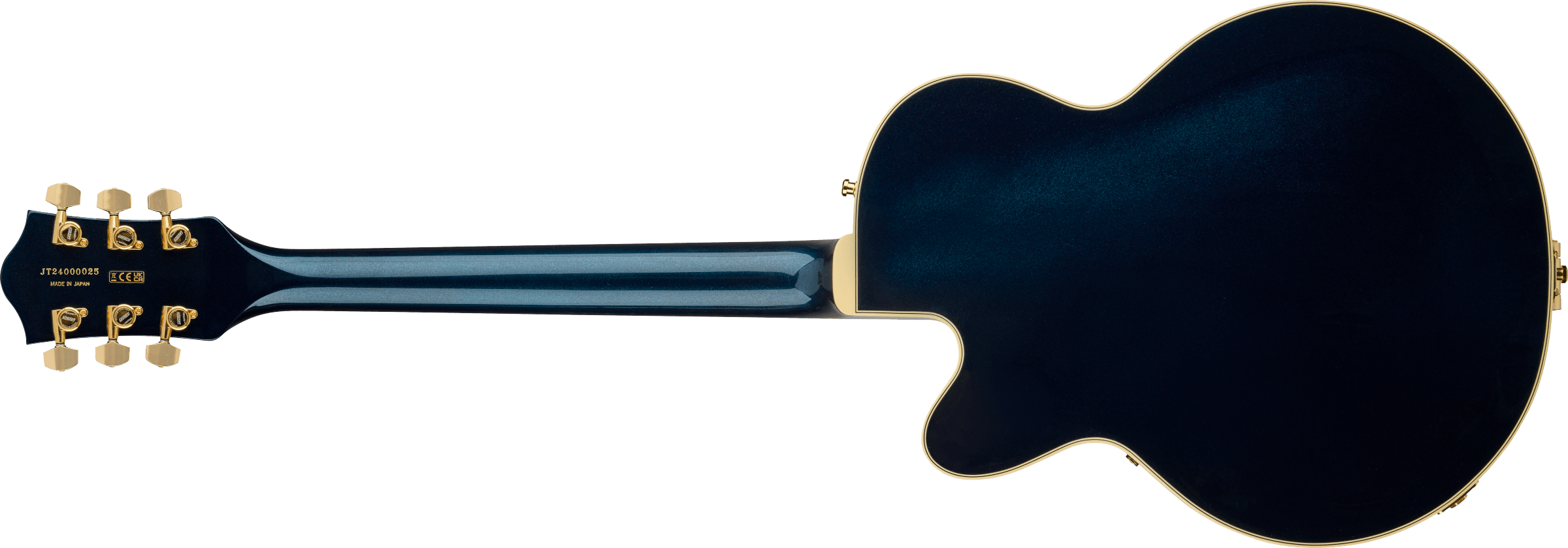 Gretsch Broadkaster® Jr. LX Center Block with String-Thru Bigsby® and Gold Hardware, Ebony Fingerboard, Midnight Sapphire