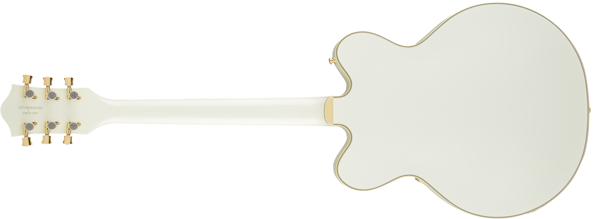 Gretsch G6609TG Players Edition Broadkaster® Center Block Double-Cut with String-Thru Bigsby® and Gold Hardware, USA Full'Tron™ Pickups, Vintage White