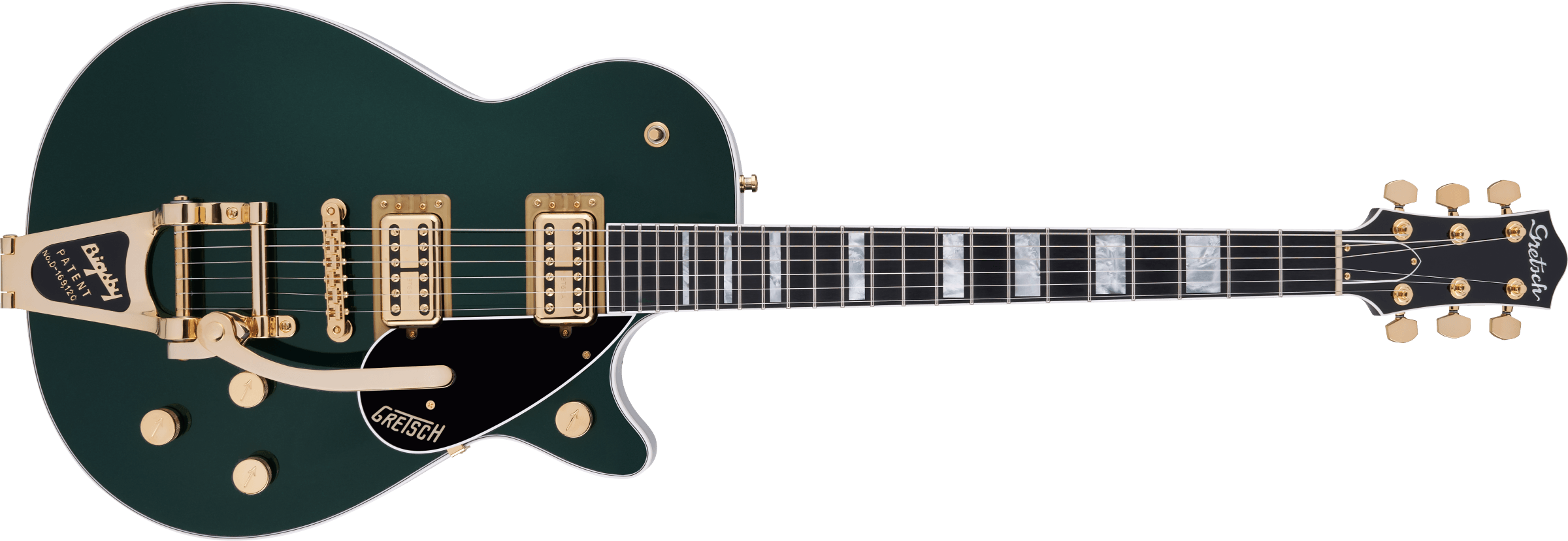 Gretsch G6228TG Players Edition Jet™ BT with Bigsby® and Gold Hardware, Ebony Fingerboard, Cadillac Green