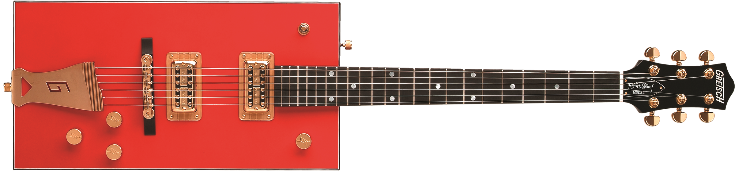 Gretsch G6138 Bo Diddley, "G" Cutout Tailpiece, Ebony Fingerboard, Firebird Red