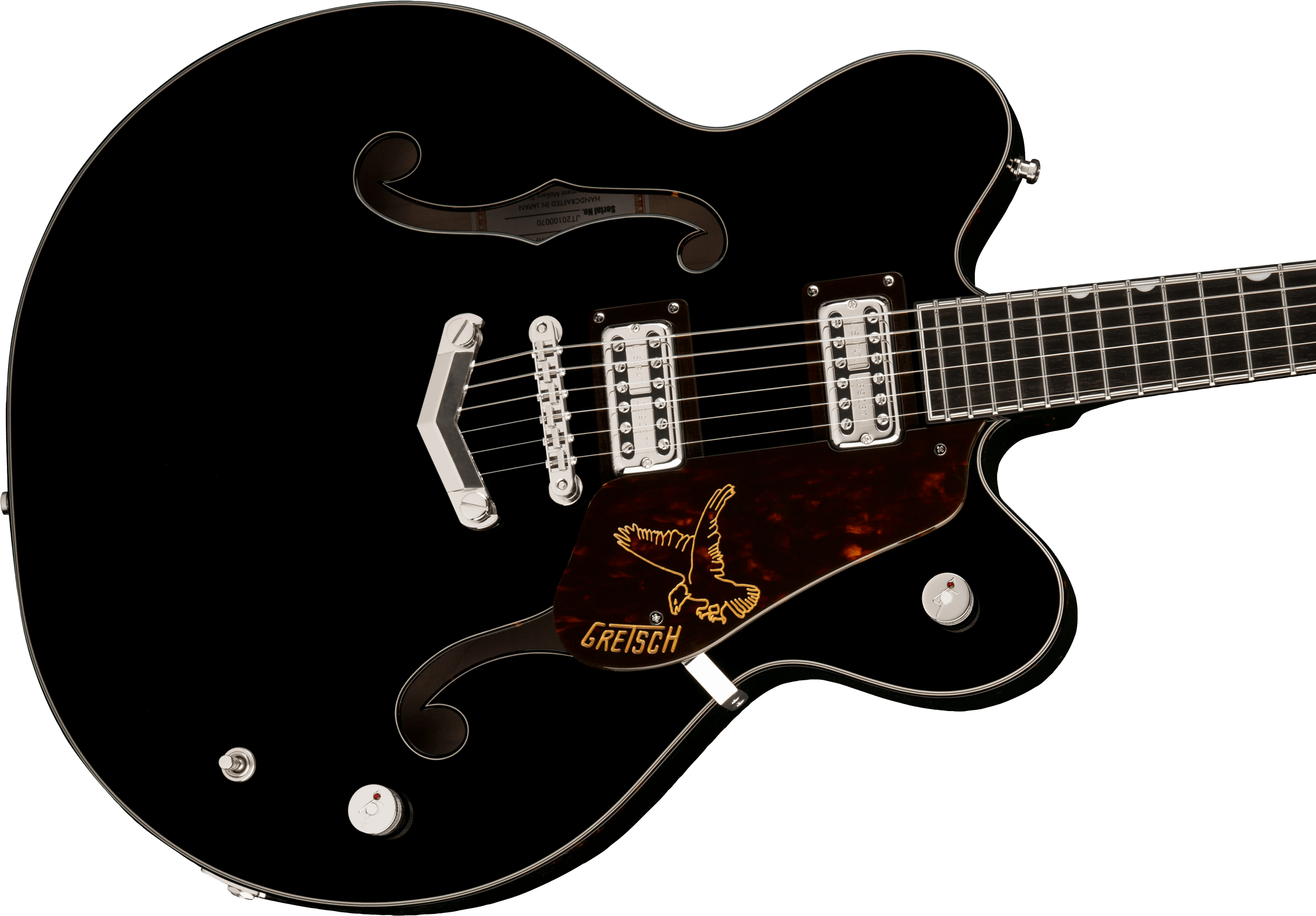 Gretsch G6636-RF Richard Fortus Signature Falcon™ Center Block with V-Stoptail, Ebony Fingerboard, Black