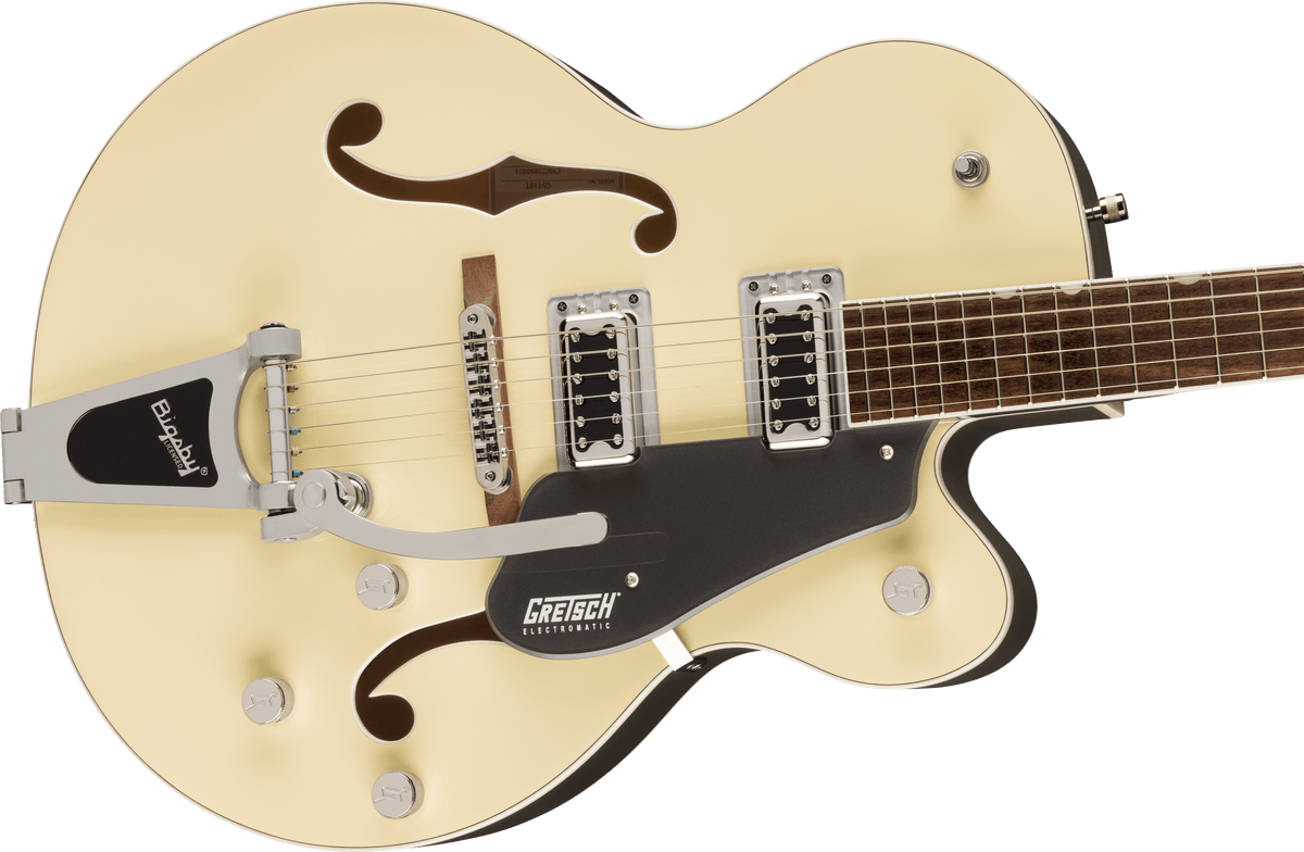Gretsch - G5420T Electromatic® Classic Hollow Body Single-Cut with Bigsby®- Laurel Fingerboard- Two-Tone Vintage White/London Grey