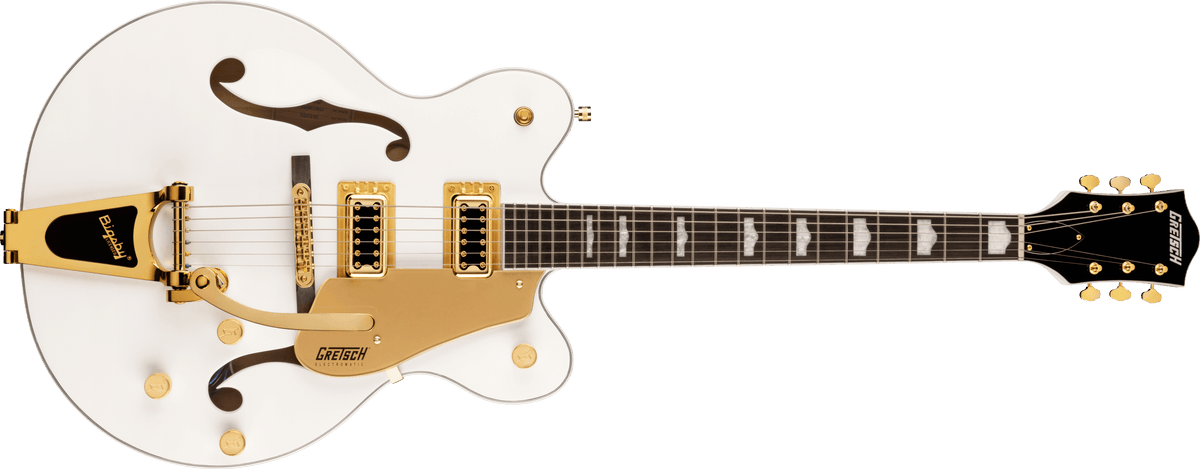 Gretsch - G5422TG Electromatic® Classic Hollow Body Double-Cut with Bigsby® and Gold Hardware- Laurel Fingerboard- Snowcrest White