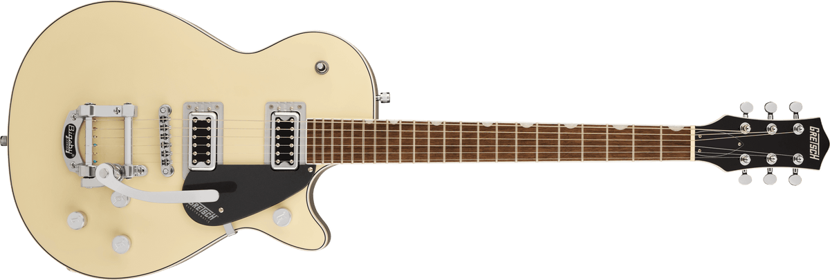 Gretsch G5230T Electromatic® Jet™ FT Single-Cut with Bigsby®, Laurel Fingerboard, Two-Tone Vintage White/ London Grey