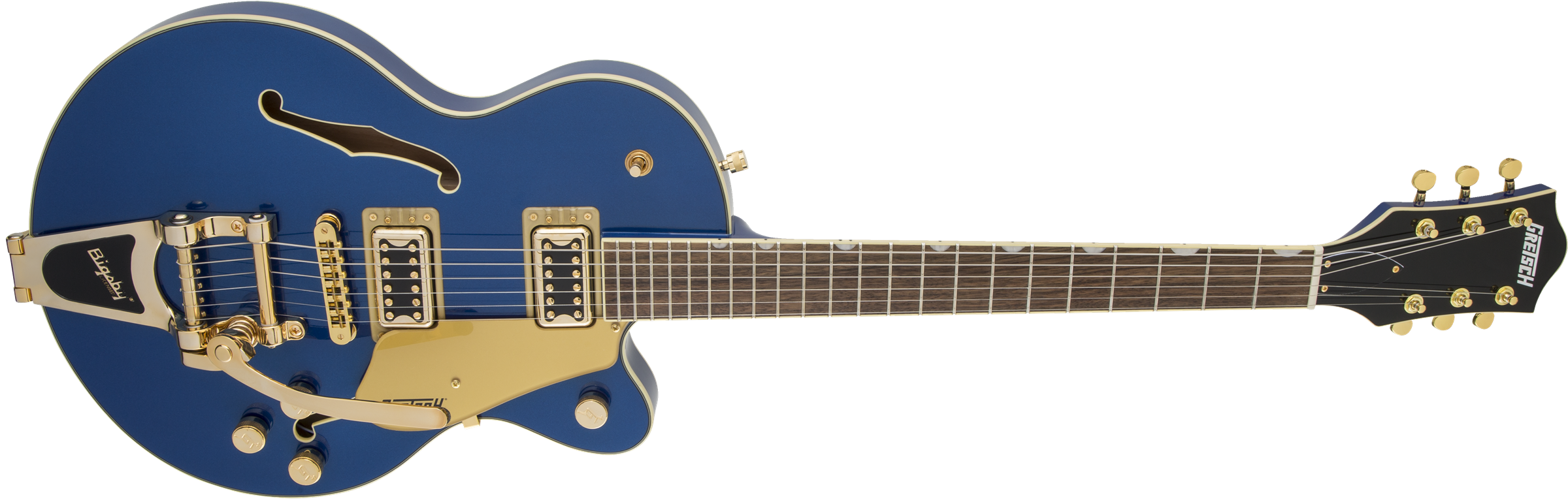 Gretsch G5655TG Electromatic® Center Block Jr. Single-Cut with Bigsby® and Gold Hardware, Laurel Fingerboard, Azure Metallic