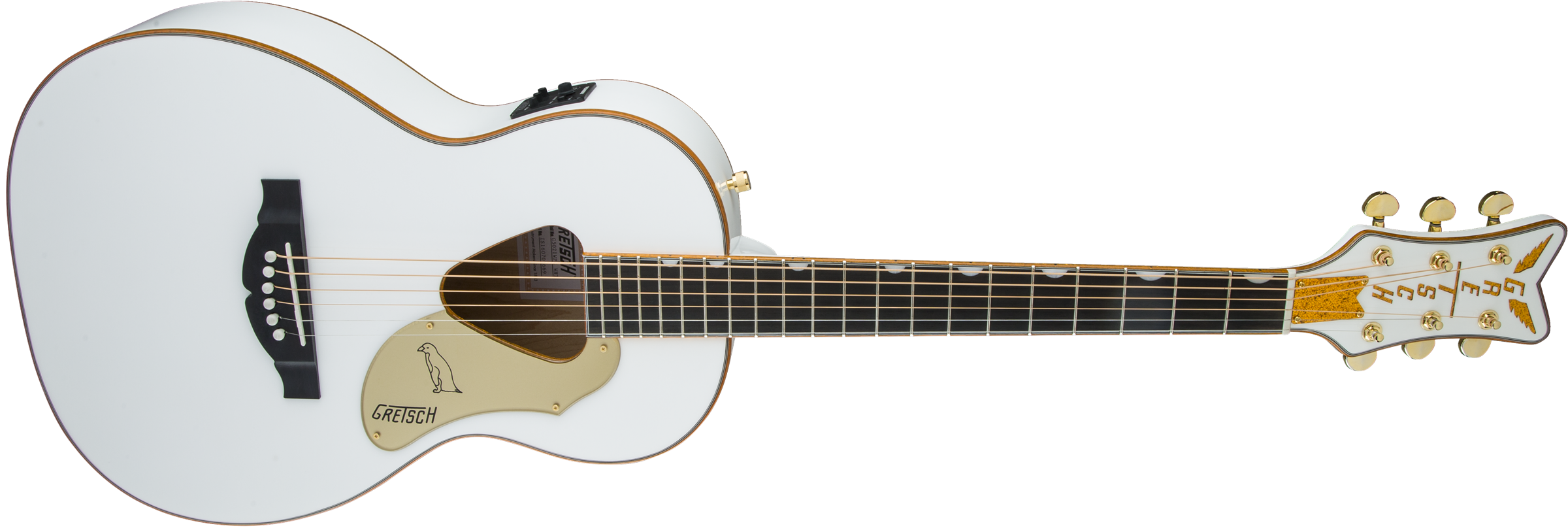 Gretsch G5021WPE Rancher™ Penguin™ Parlor Acoustic/Electric, Fishman® Pickup System, White