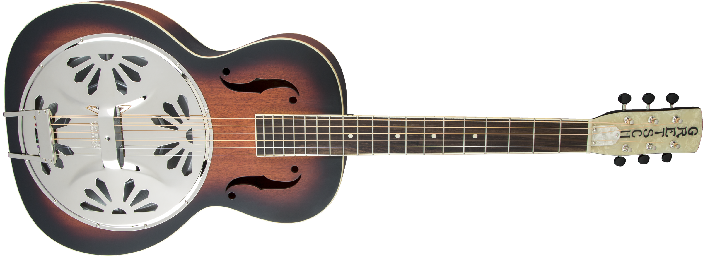 Gretsch G9220 Bobtail™ Round-Neck A.E., Mahogany Body Spider Cone Resonator Guitar, Fishman® Nashville Resonator Pickup, 2-Color Sunburst