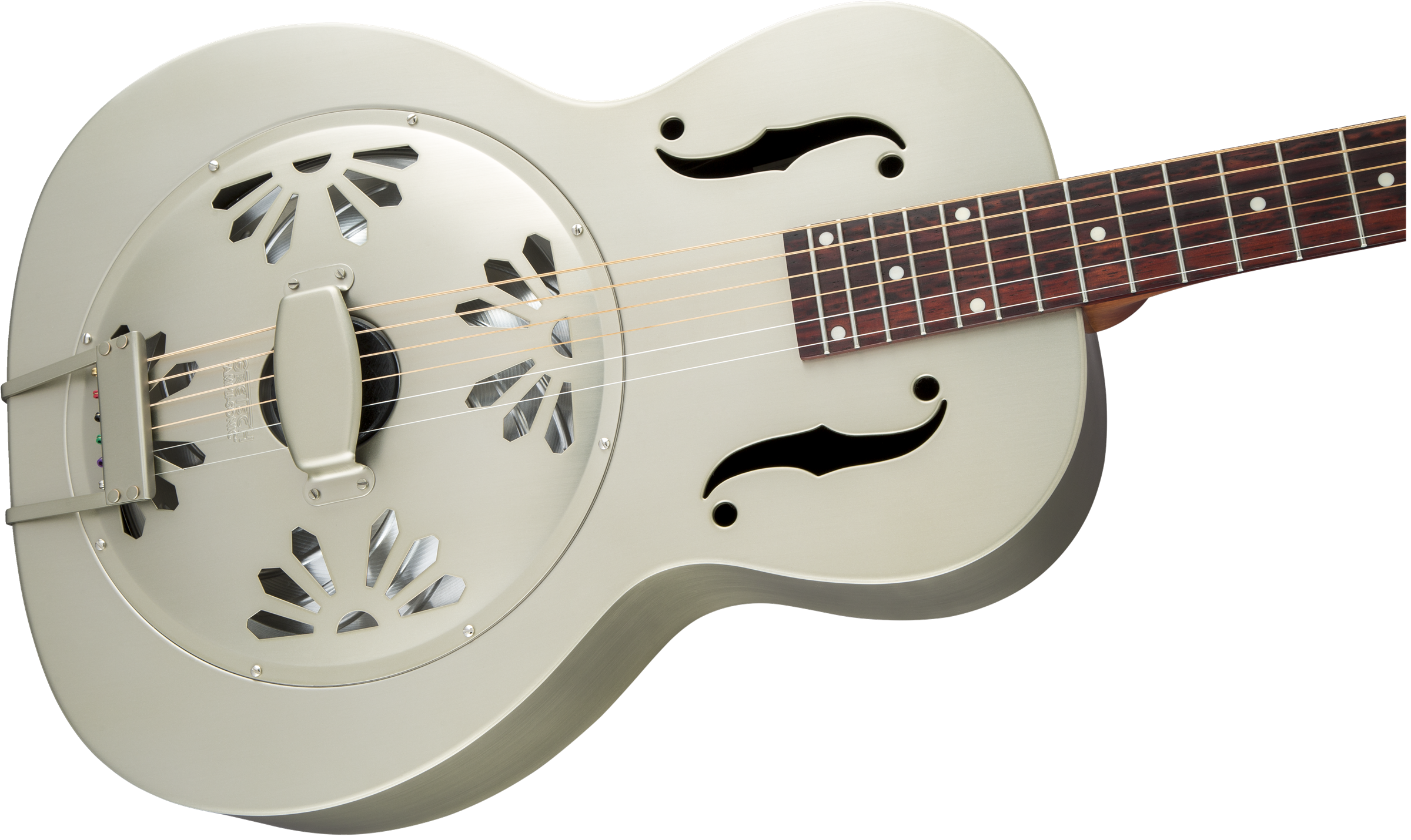 Gretsch G9201 Honey Dipper™ Round-Neck, Brass Body Biscuit Cone Resonator Guitar, Shed Roof Finish