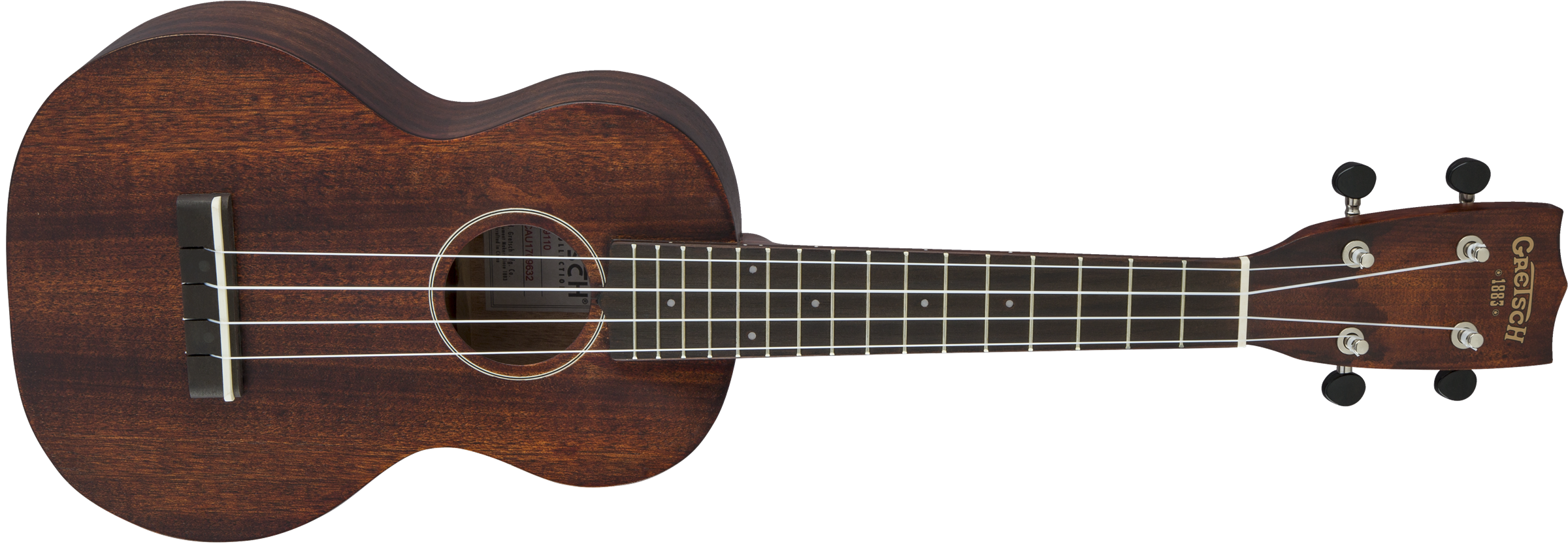 Gretsch G9110 Concert Standard Ukulele with Gig Bag, Ovangkol Fingerboard, Vintage Mahogany Stain