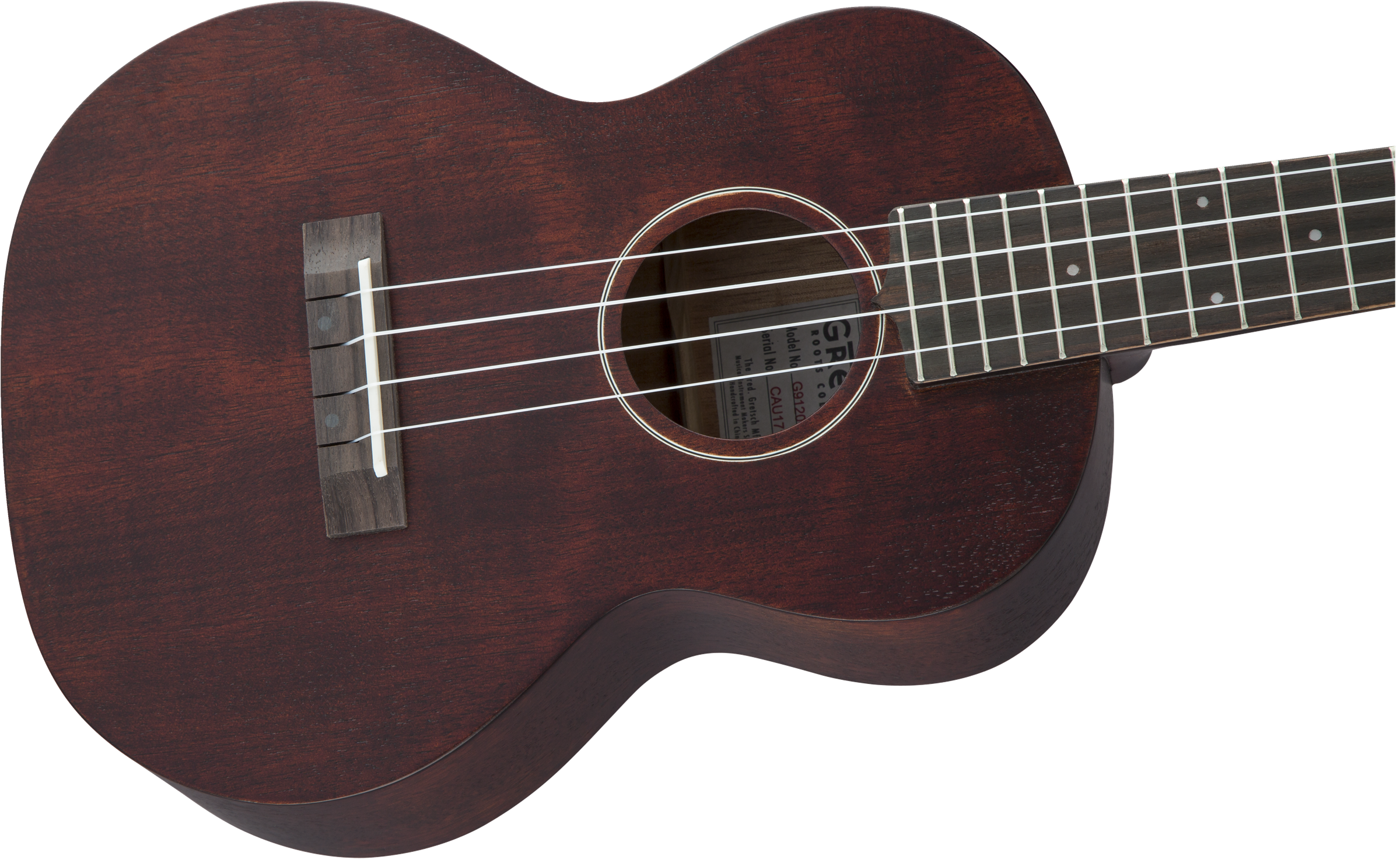 Gretsch G9120 Tenor Standard Ukulele with Gig Bag, Ovangkol Fingerboard, Vintage Mahogany Stain