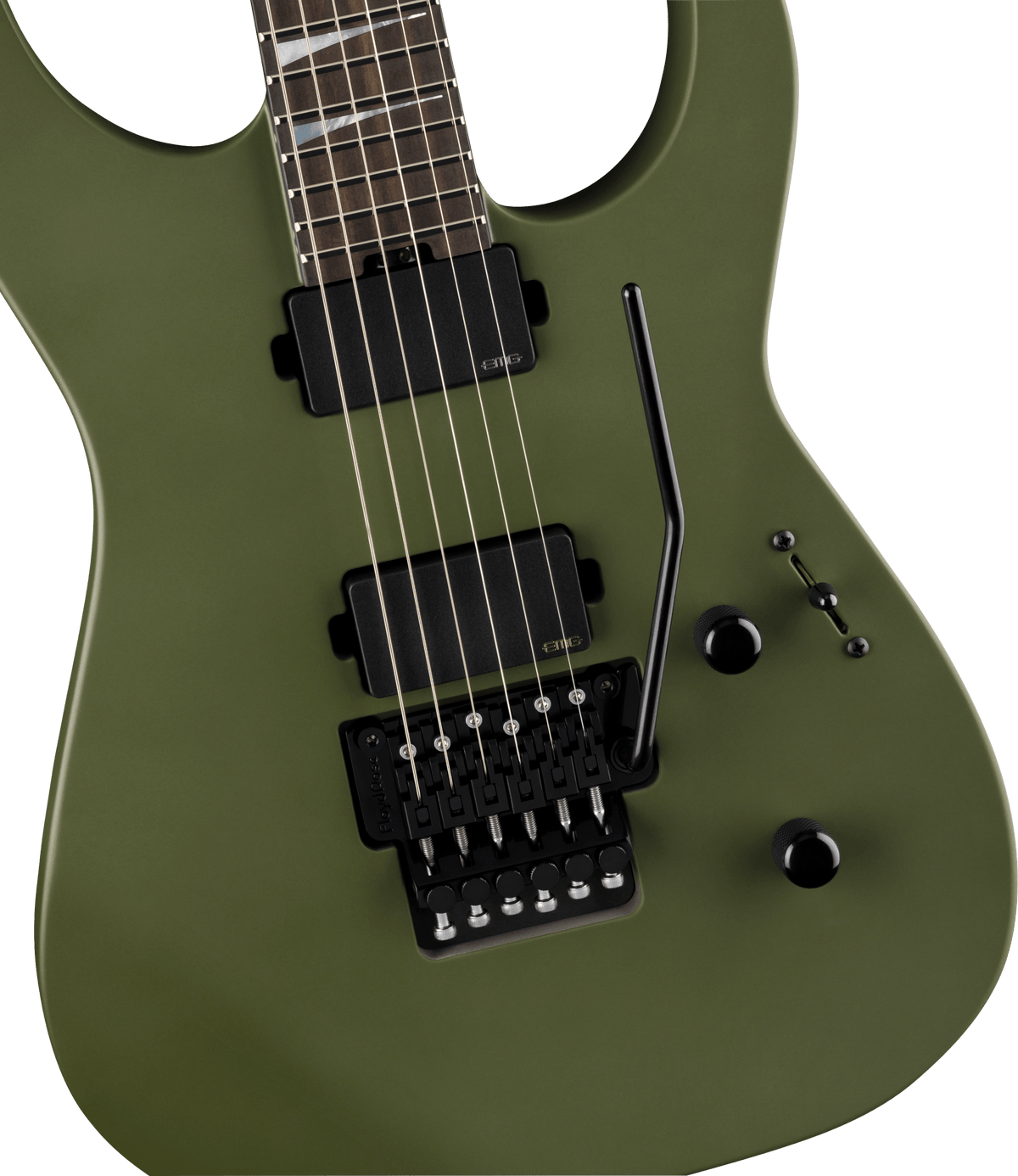 Jackson American Series Soloist™ SL2MG. Ebony Fingerboard. Matte Army Drab